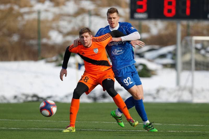 Football. Sparing. MFK Frydek-Mistek - Podbeskidzie Bielsko-Biala. 26.01.2017