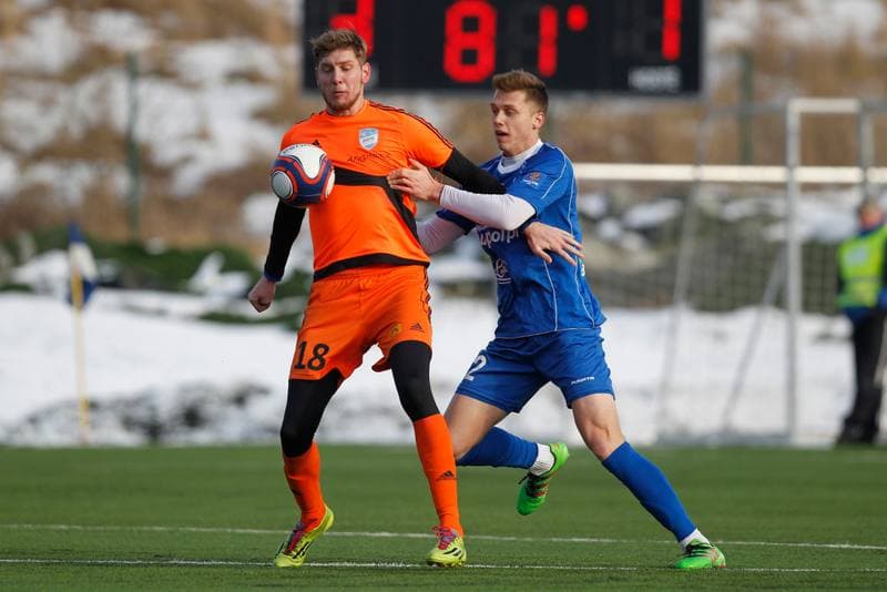 Football. Sparing. MFK Frydek-Mistek - Podbeskidzie Bielsko-Biala. 26.01.2017