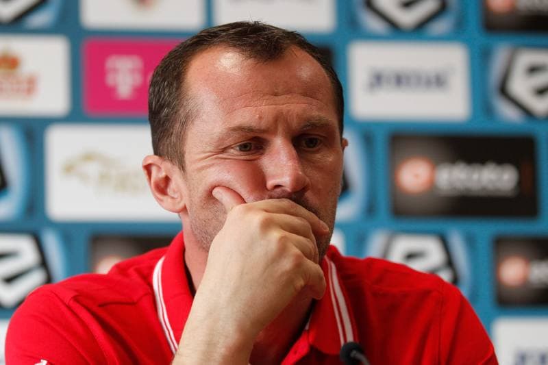 Football. Piast Gliwice. Press Conference. 10.02.2017