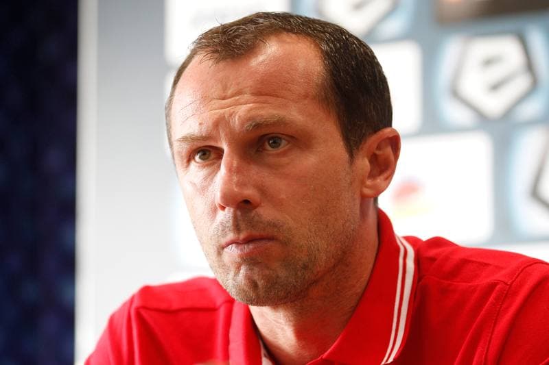 Football. Piast Gliwice. Press Conference. 10.02.2017