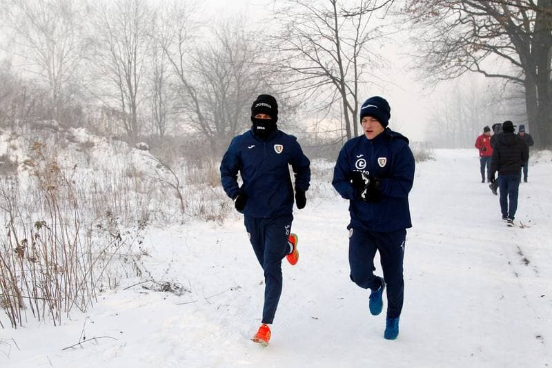 Football. Piast Gliwice. Training. 09.01.2017
