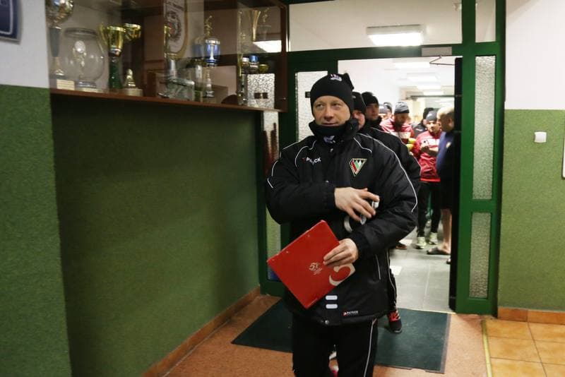 Football. Zaglebie Sosnowiec. Training. 09.01.2017