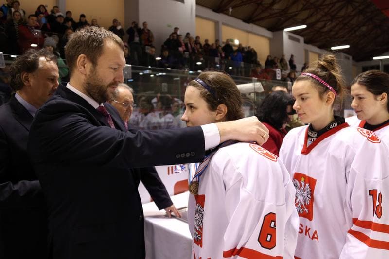 Ice Hockey. U18 Women's World Championship. Poland - China. 14.01.2017