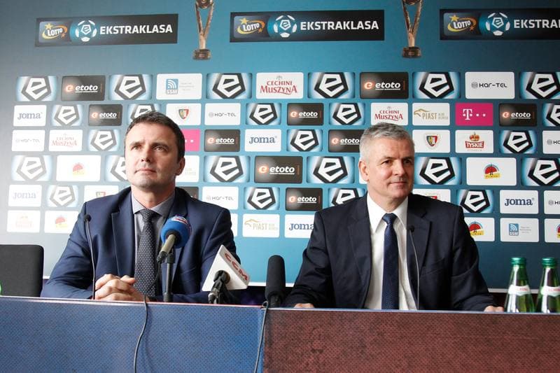 Football. Piast Gliwice. Press Conference. 02.03.2017