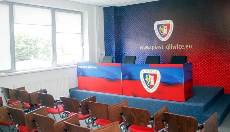 Football. Piast Gliwice. Press Conference. 06.07.2015