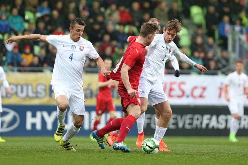 Football. International Friendly Match. Czech Republic U21 - Slovakia U21. 24.03.2017