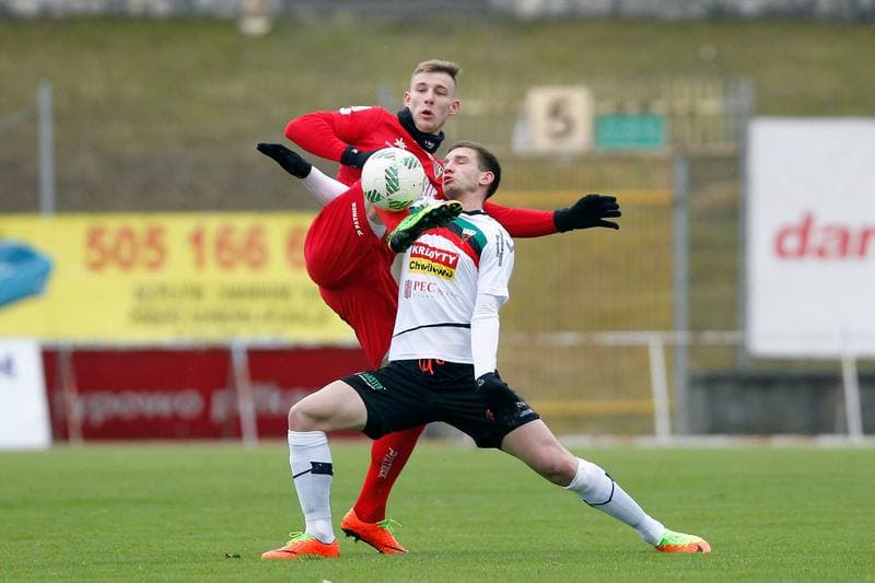 Football. Sparing. Zaglebie Sosnowiec - GKS Tychy. 25.02.2017