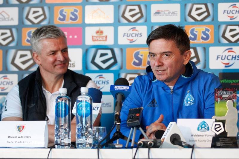 Football. Ruch Chorzow. Press Conference. 31.03.2017