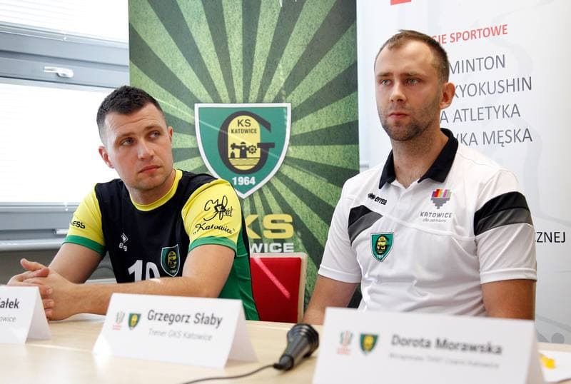 Football. GKS Katowice. Press Conference. 01.10.2015