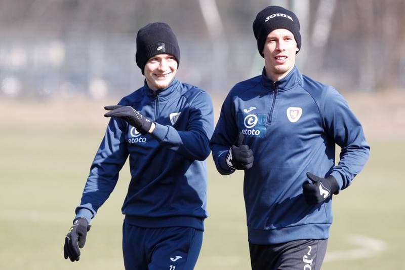 Football. Piast Gliwice. Training. 08.03.2017