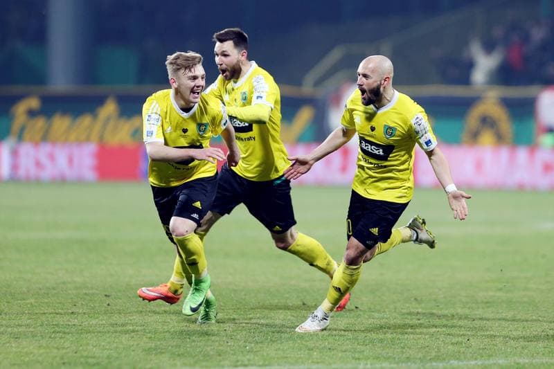 Football. Nice I Liga. GKS Katowice - Stomil Olsztyn. 10.03.2017