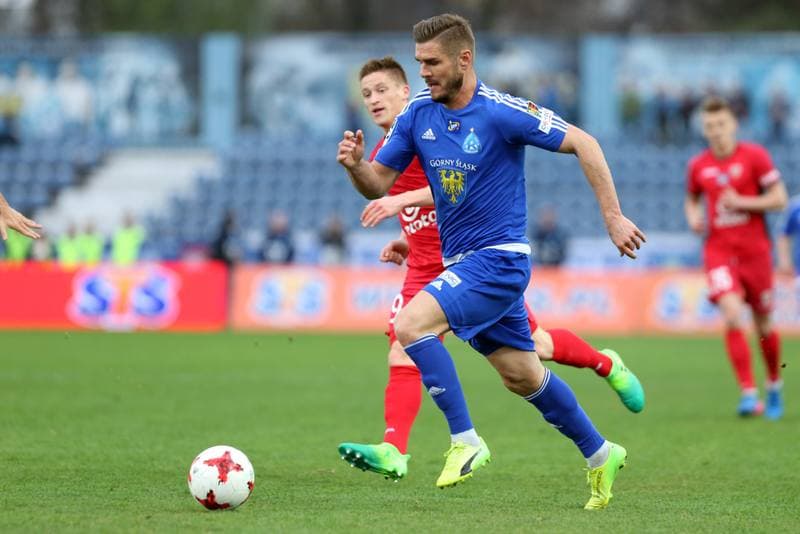 Football. Lotto Ekstraklasa. Ruch Chorzow - Piast Gliwice. 03.04.2017