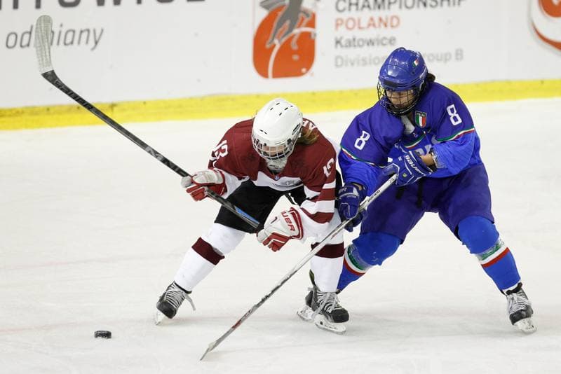 Ice Hockey. Women's World Championship. Italy - Latvia. 08.04.2017
