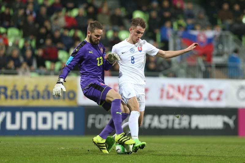 Football. International Friendly Match. Czech Republic U21 - Slovakia U21. 24.03.2017