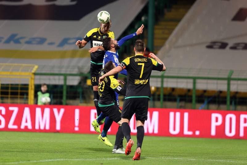 Football. Nice I Liga. GKS Katowice - Miedz Legnica. 13.04.2017