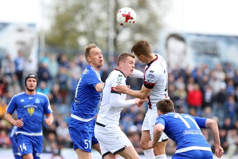Football. Lotto Ekstraklasa. Ruch Chorzow - Pogon Szczecin. 15.04.2017