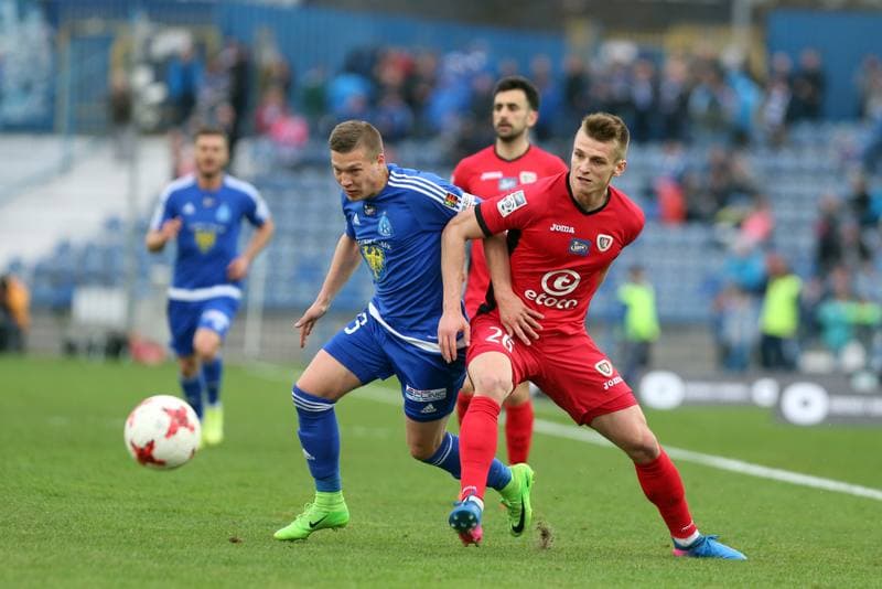 Football. Lotto Ekstraklasa. Ruch Chorzow - Piast Gliwice. 03.04.2017