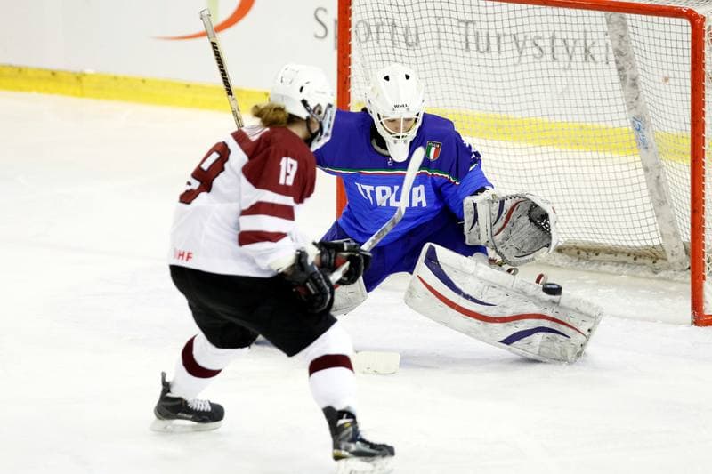Ice Hockey. Women's World Championship. Italy - Latvia. 08.04.2017