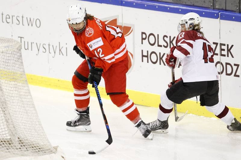 Ice Hockey. Women's World Championship. Latvia - Poland. 12.04.2017