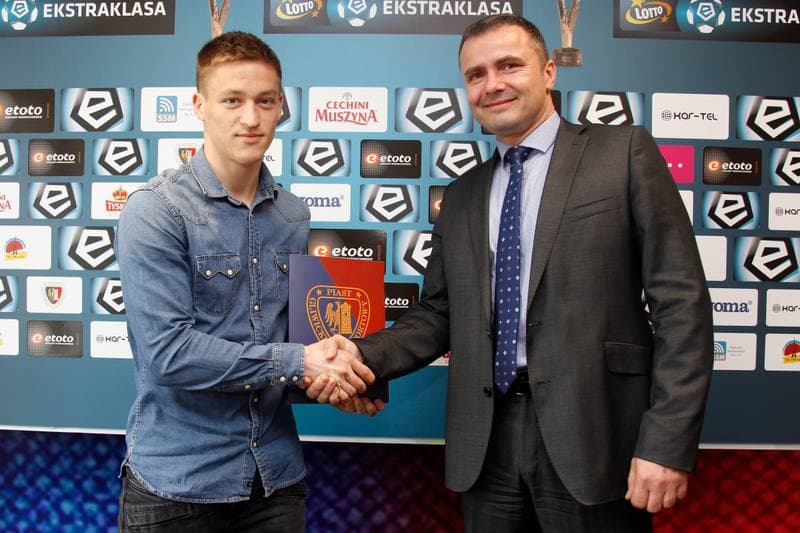 Football. Piast Gliwice. Press Conference. 08.05.2017