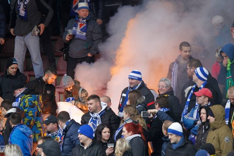 Football. Fortuna Narodni Liga. FK Fotbal Trinec - Banik Ostrava. 19.11.2016