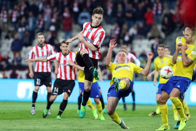 Football. Lotto Ekstraklasa. Cracovia Krakow - Arka Gdynia. 08.05.2017