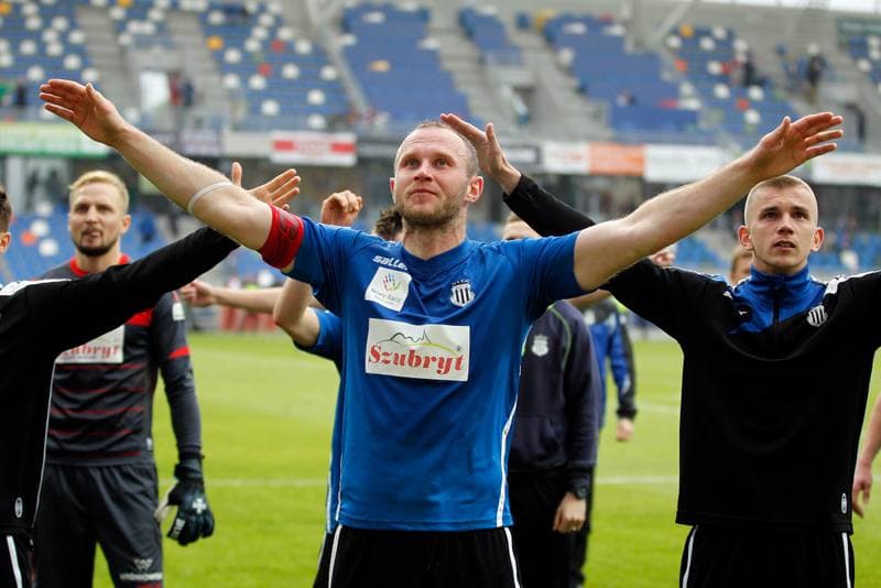Football. Nice I Liga. Podbeskidzie Bielsko-Biala - Sandecja Nowy Sacz. 20.05.2017