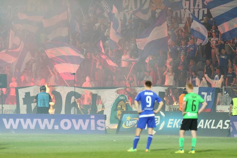 Football. Lotto Ekstraklasa. Ruch Chorzow - Gornik Leczna. 02.06.2017