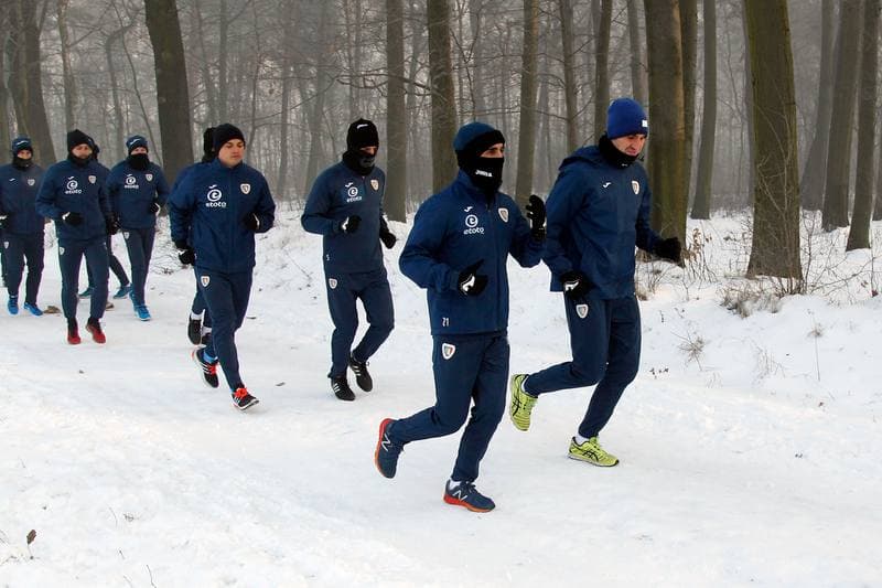Football. Piast Gliwice. Training. 09.01.2017