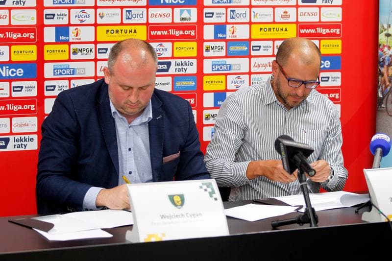 Football. GKS Katowice. Press Conference. 20.07.2017