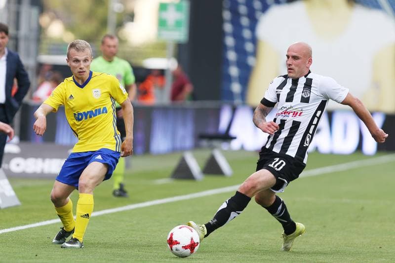 Football. Lotto Ekstraklasa. Sandecja Nowy Sacz - Arka Gdynia. 21.07.2017