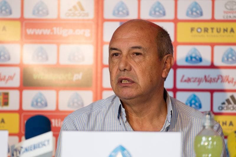 Football. Ruch Chorzow. Press Conference. 11.09.2017