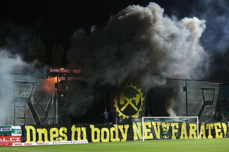 Football. HET Liga. Bohemians 1905 Praha - Banik Ostrava. 13.10.2017