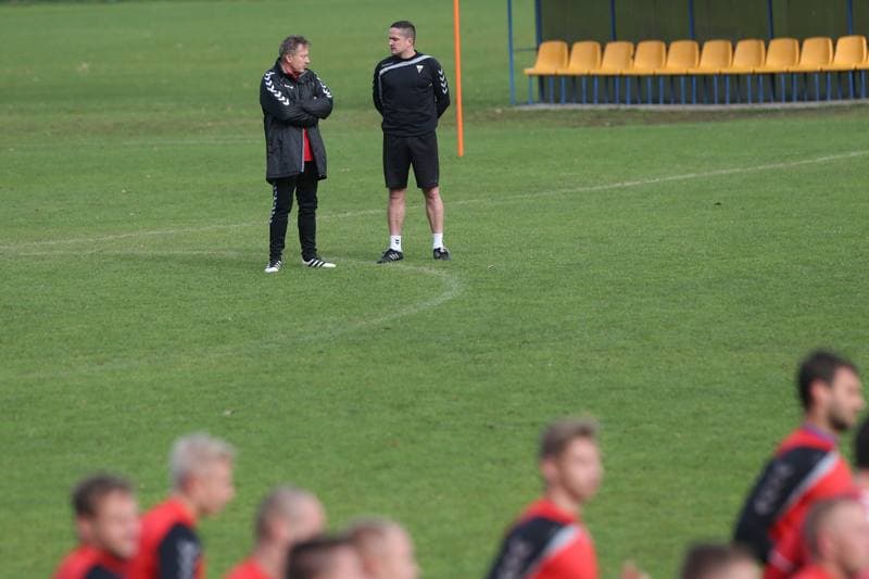 Football. GKS Tychy. Training. 11.10.2017