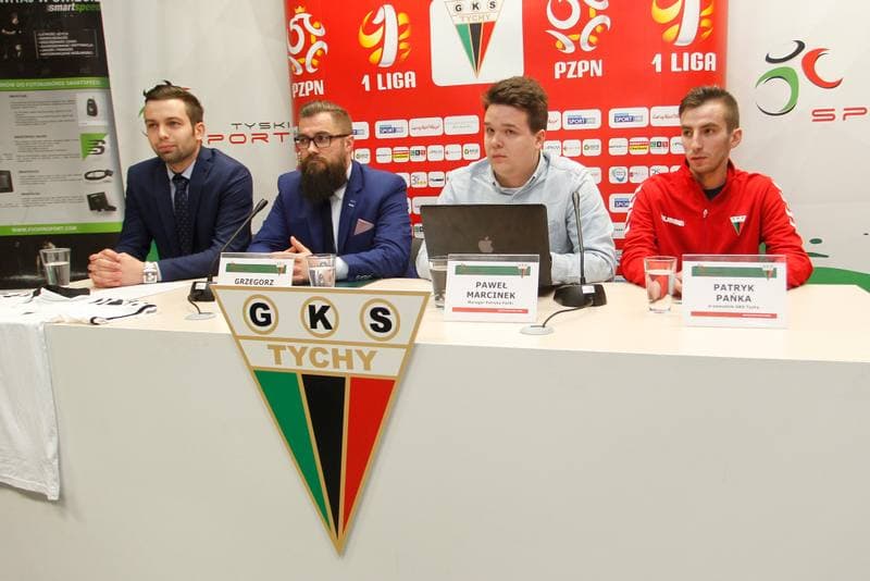 Football. GKS Tychy. Press Conference. 16.02.2017