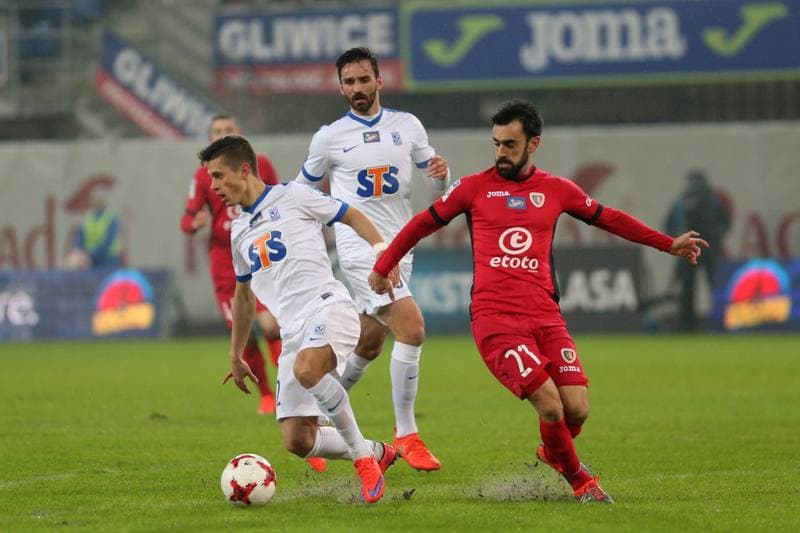 Football. Lotto Ekstraklasa. Piast Gliwice - Lech Poznan. 18.02.2017