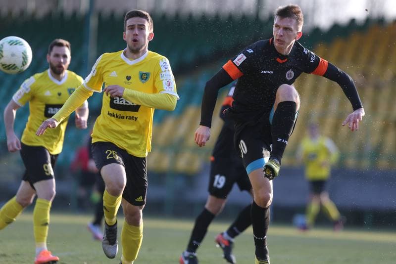 Football. Sparing. GKS Katowice - Chrobry Glogow. 25.02.2017