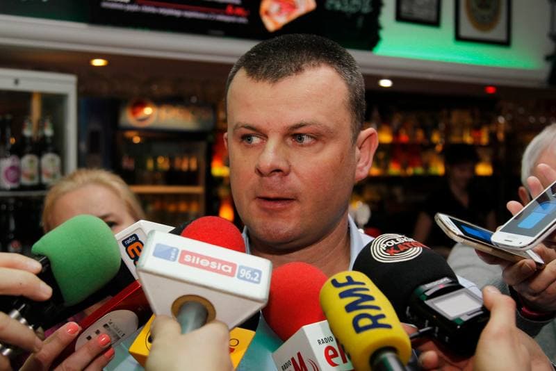 Football. Zaglebie Sosnowiec. Press Conference. 28.02.2017