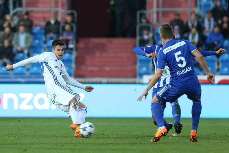Football. Het Liga. Banik Ostrava - FK Mlada Boleslav. 04.11.2017