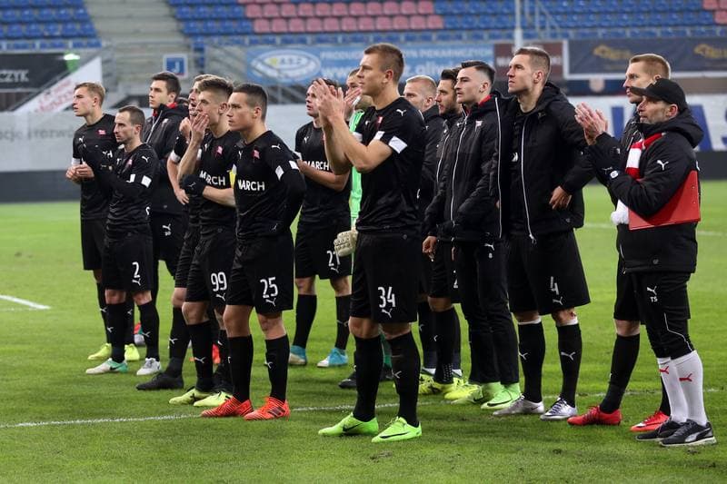Football. Lotto Ekstraklasa. Piast Gliwice - Cracovia Krakow. 18.11.2017
