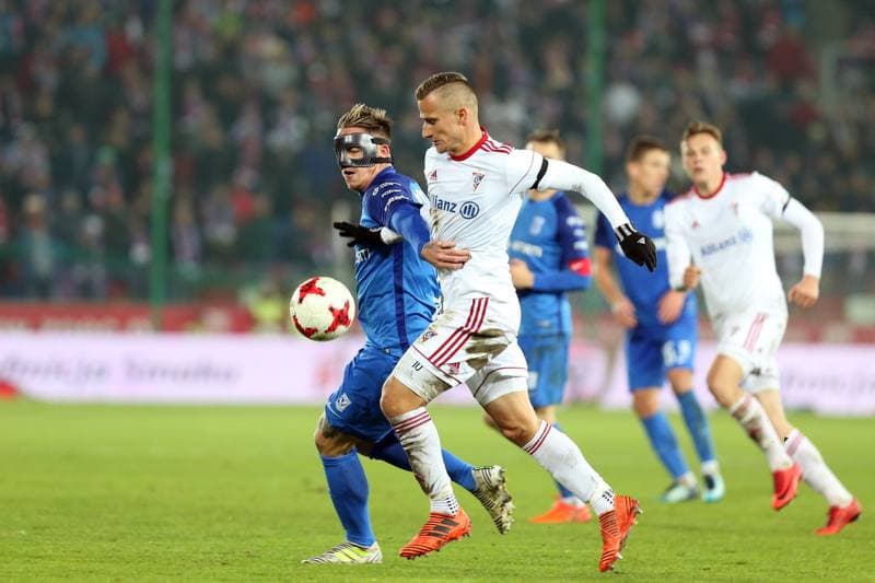 Football. Lotto Ekstraklasa. Gornik Zabrze - Lech Poznan. 04.11.2017