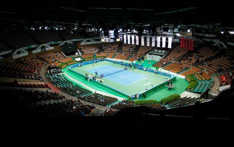 Tennis. Katowice Open. Agnieszka Radwanska - Yanina Wickmayer. 07.04.2015