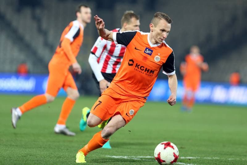 Football. Lotto Ekstraklasa. Cracovia Krakow - Zaglebie Lubin. 13.03.2017
