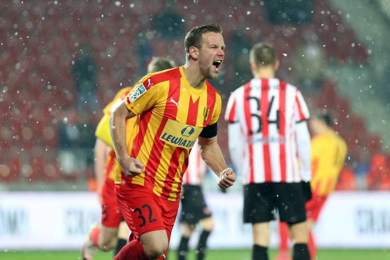 Football. Lotto Ekstraklasa. Cracovia Krakow - Korona Kielce. 04.12.2017