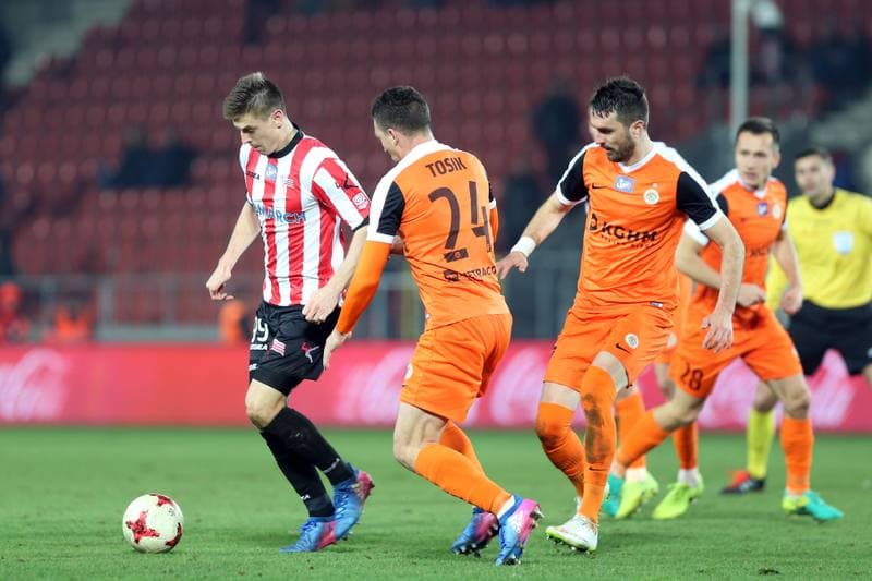 Football. Lotto Ekstraklasa. Cracovia Krakow - Zaglebie Lubin. 13.03.2017