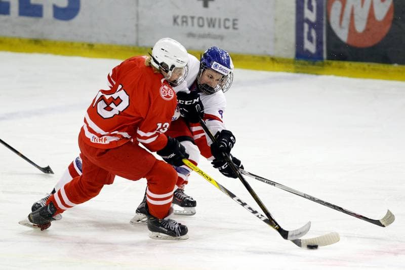 Ice Hockey. Women's U18 Olympic Hopes Tournament. Poland - Czech Republic. 15.12.2017