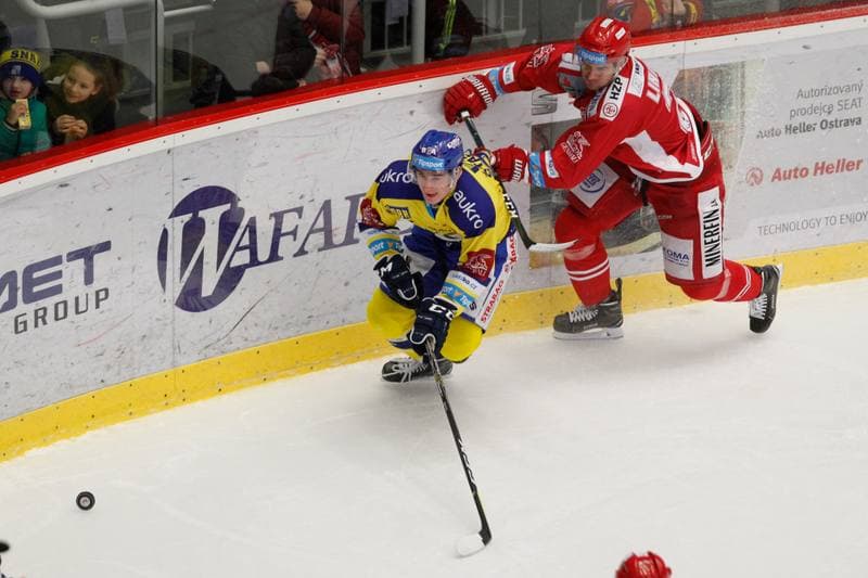 Ice Hockey. Tipsport Extraliga. Ocelari Trinec - Aukro Berani Zlin. 30.12.2017