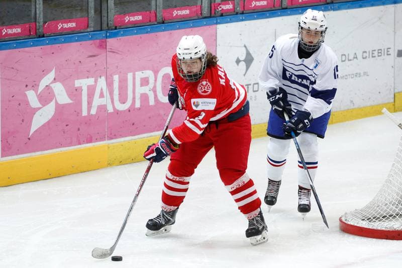 Ice Hockey. Women's U18. Poland - France. 03.01.2018