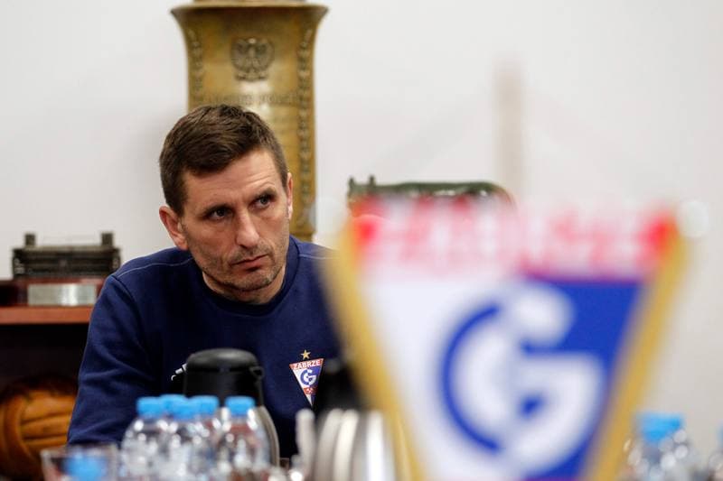 Football. Gornik Zabrze. Press Conference. 04.01.2018