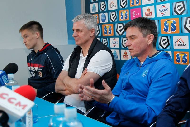 Football. Ruch Chorzow. Press Conference. 31.03.2017